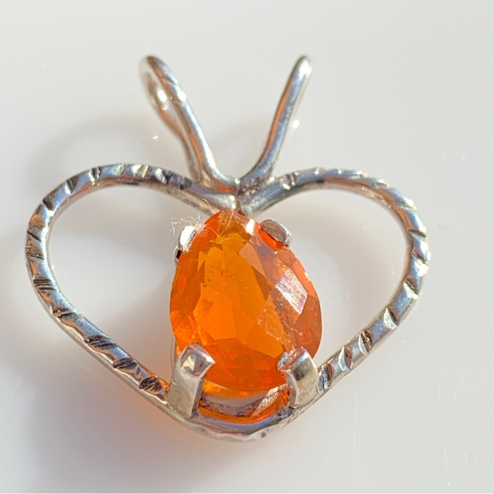 12.4ct Natural Facetted Opal .925 Sterling Silver Pendant - Picture 3 of 17